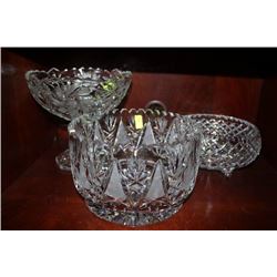 3 CRYSTAL BOWLS
