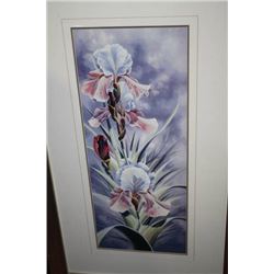 ORCHID FRAMED PICTURE - 32.5" H X 21.5" W