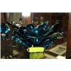 Image 1 : BLUE ART GLASS DISH