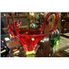 Image 1 : RED ART GLASS DISH
