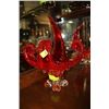 Image 1 : RED ART GLASS DISH