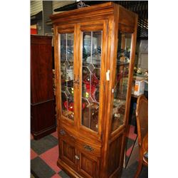 SKLAR PEPPLER SOLID WOOD DISPLAY CABINET