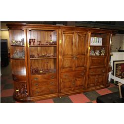 5 PIECE SKLAR PEPPLER SOLID WOOD WALL UNIT