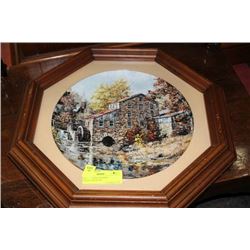 THE GRIST MILL FRAMED COLLECTOR PLATE