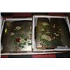 Image 1 : HANDPAINTED FLOWER & BIRD SILVER LEAF COFFEE TABLE
