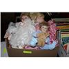 Image 1 : BOX OF COLLECTIBLE PORCELAIN DOLLS