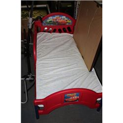 CARS TODDLERS BED & MATTRESS