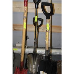 BRUTE FIBERGLASS HANDLE SPADE & SHORT SQUARE