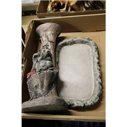 WAUCONDA 1994 BIRD BATH SCULPTURE ON CHOICE: