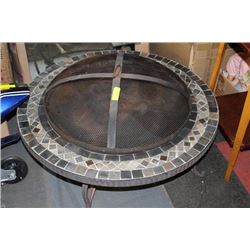 FIRE PIT WITH COLOURED SLATE TRIM