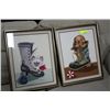 Image 1 : PAIR OF CAT AND DOG NEEDLEPOINT PICTURES
