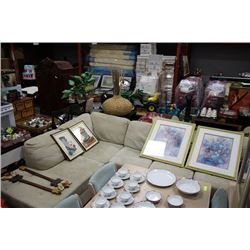 2 PIECE TAN "L" SHAPED SECTIONAL SOFA