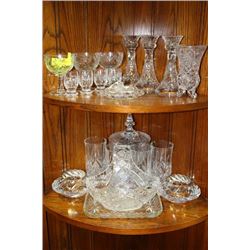 LOT OF MISC PINWHEEL CRYSTAL PIECES