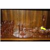 Image 1 : ESTATE LOT OF PINK DEPRESSION GLASS-18 PCES