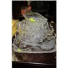 Image 1 : ESTATE GLASS TRAY WITH  GLASS BOWLS