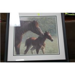 JAMES CROW 146/950 LTD ED SIGNED HORSE PRINT