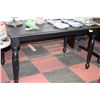 Image 1 : BLACK WOODEN DINING TABLE