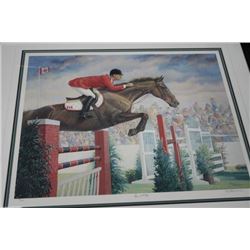 "IAN D. MILLER" SIGNED LIZ LESPERANCE FRAMED PRINT