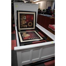 SHOWHOME WHITE SINGLE BEDFRAME