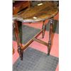 Image 1 : WOOD HALF MOON TEA TABLE SOLD W SEWING BENCH