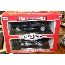 2 PACK COLLECTIBLE DIE CAST CARS  1:18 SCALE
