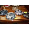 Image 1 : SET OF 4 MYSTIC SPIRIT WOLF PLATES NO CERTIFICATES