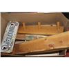 Image 1 : BOX W/ SET OF 3 WOOD SHELVES & COAT RACK AND A