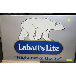 LABBATT LITE METAL BEER SIGN
