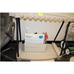 SUNCAST GARDEN SHED AND UTILITY STAND