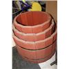 Image 1 : SET OF 3 WOOD PLANTERS