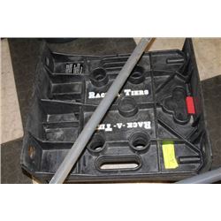 TWO RACK-A-TEIR CONSTRCTION SHELFS