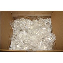BOX OF CRYSTAL GLASSES