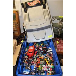 LARGE HOTWHEELS RACECAR-STORAGE CONTAINER ON