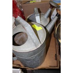 2 VINTAGE WATERING CANS
