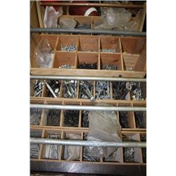 5 WOODEN TOOL BOX W/ CONTENTS