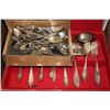 Image 1 : SILVERPLATE CUTLERY WITH CASE AND SMALL BOX OF