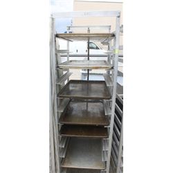 BAKERY RACK WITH 6 OVEN PANS