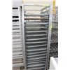 Image 1 : BAKERY RACK WITH 19 OVEN PANS