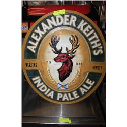 ALEXANDER KEITH'S INDIA PALE ALE SIGN