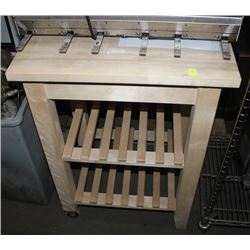 NEWBUTCHER BLOCK CART
