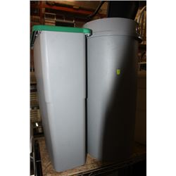 2 GARBAGE CANS