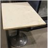 Image 1 : WOOD TOP PEDESTAL TABLE