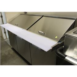 NEW STAINLESS STEEL 6' PIZZA PREP TABLE MEGA TOP