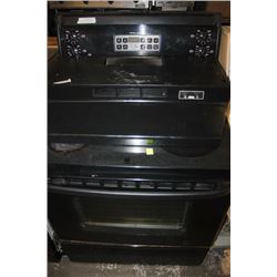 CERAMIC TOP BLACK OVEN WITH HOOD FAN