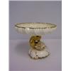Image 1 : SMALL WHITE COMPORT,with fish support on shell base,with glided highlights. Circa 1881 30 - 50...