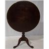 Image 1 : GEORGIAN MAHOGANY SNAP TOP TABLE,with circular top turned column and raised tripod base 180 - 220...