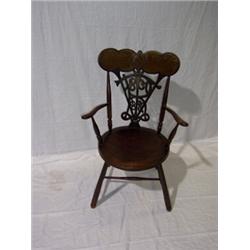 INTERESTING VICTORIAN SALON CHAIR, commemorating the reign of Queen Victoria 60 - 80...