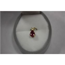 10K GOLD RUBY (0.79ct) PENDANT