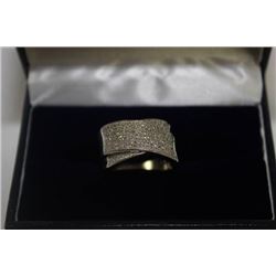 STERLING SILVER DIAMOND (0.65ct) MEN'S RING