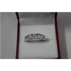 STERLING SILVER CUBIC ZIRCONIA RING